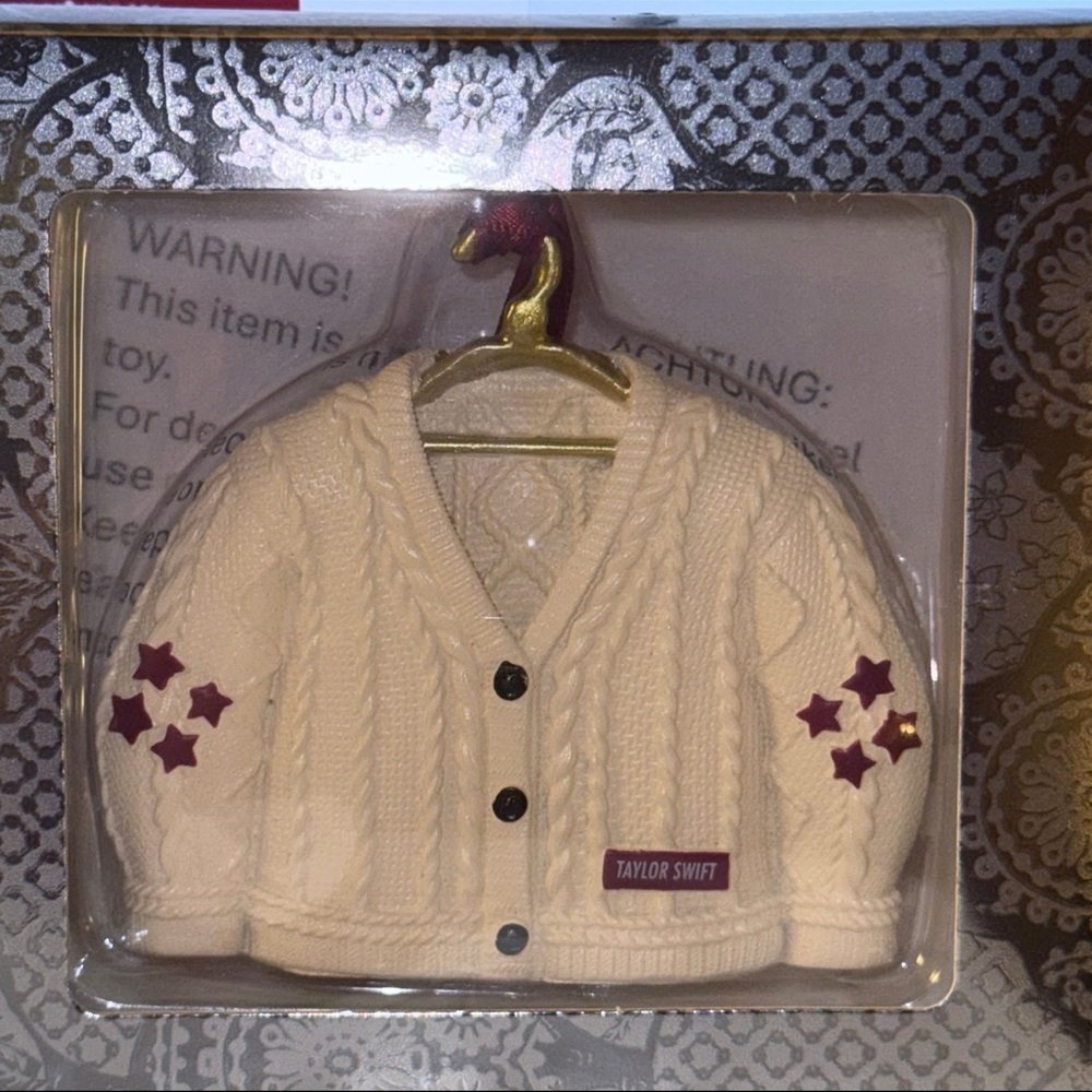 Taylor Swift Red Cardigan Ornament
